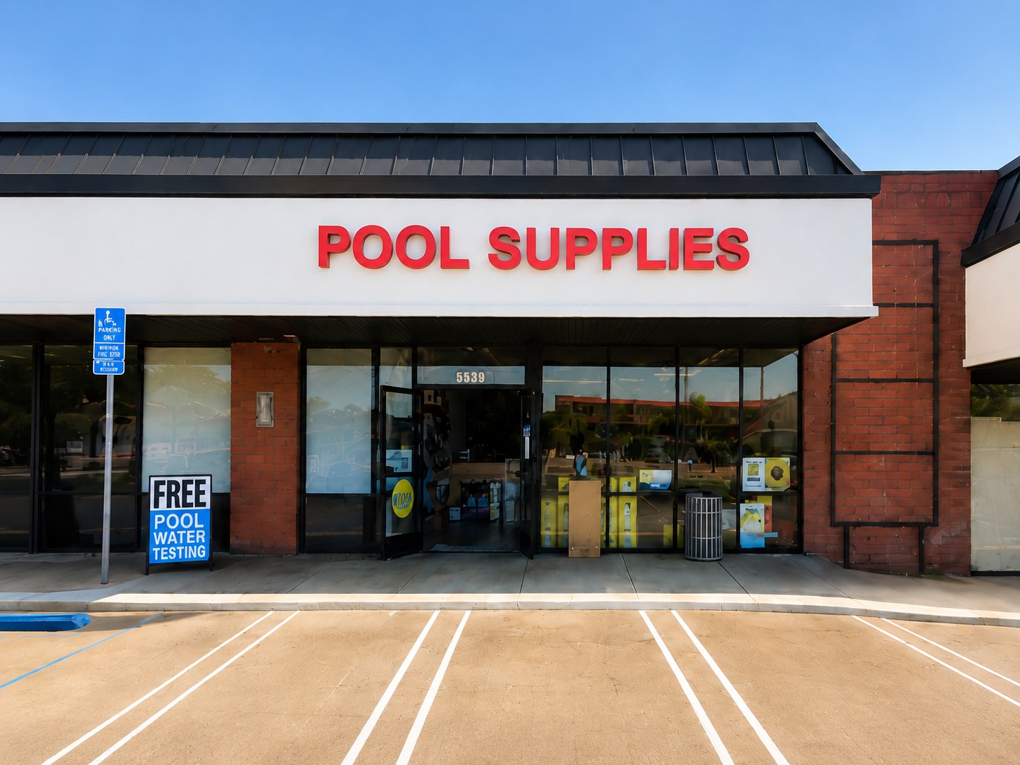 Discount Pool Supply San Diego storefront at 5539 Clairemont Mesa Boulevard